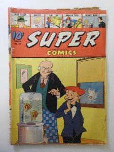 Super Comics #58 (1943) FR Condition Cover and centerfold detached