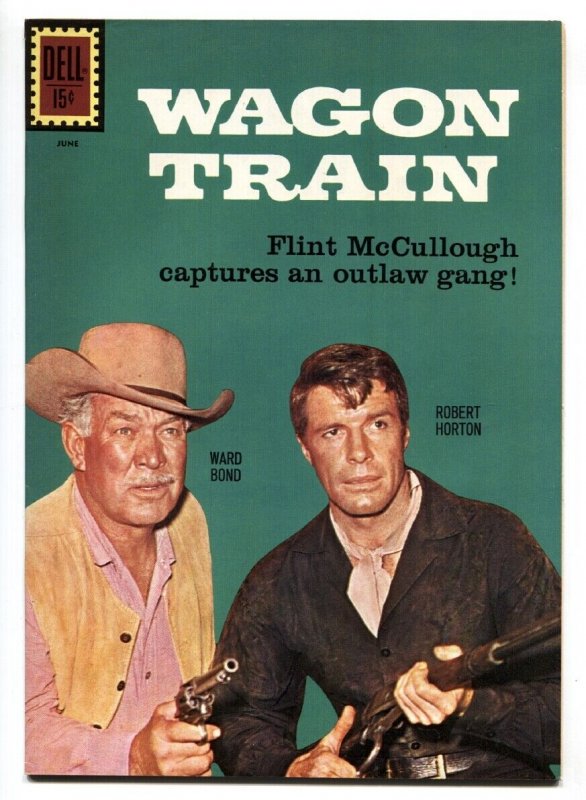 Wagon Train #9 1961- Dell TV Western- Robert Horton VF-