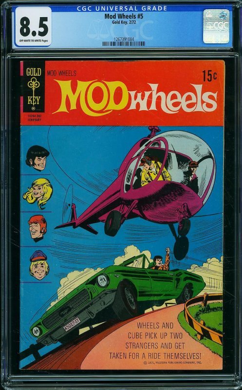 Mod Wheels #5 (1972) CGC 8.5 VF+
