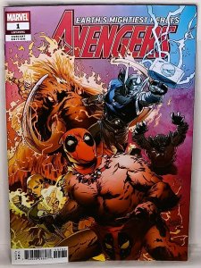 AVENGERS #1 Greg Land Party Color Variant Cover Marvel Comics Legacy 691 MCU