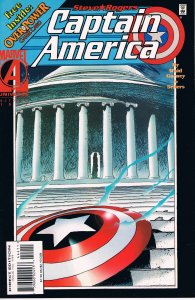 Captain America (1st Series) #444C (with card) FN ; Marvel | Overpower Black Cat
