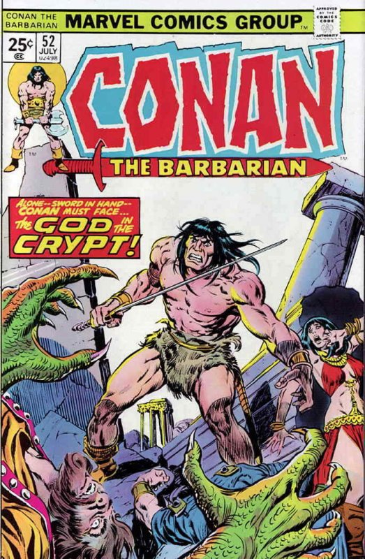 Conan the Barbarian #52 VF; Marvel | save on shipping - details inside