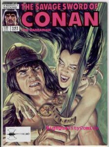 SAVAGE SWORD of CONAN #141, VF/NM, Crimson Citadel, Ernie Chan