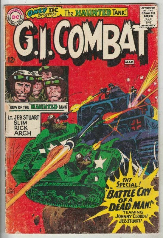 G.I. Combat # 116 Strict VG+ Affordable-Grade Johnny Cloud Navajo Ace crossover