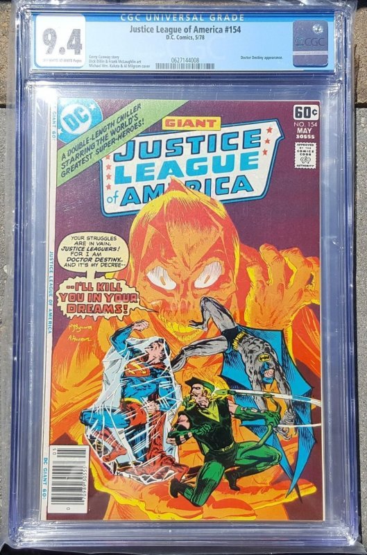 Justice League of America #154 (1978) CGC 9.4 NM
