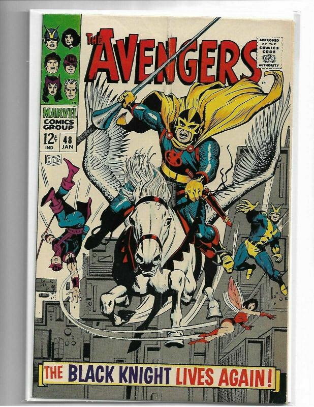 AVENGERS #47 (FN) & #48 (VG) - 1ST APP BLACK KNIGHT - MID GRADE SILVER AGE KEYS