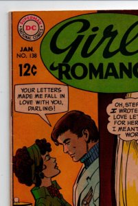 Girls' Romances #138 - Romance - DC Comics - 1969 - FN/VF