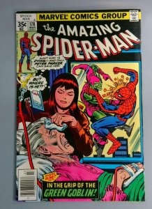 Amazing Spider-Man #178, FN Green Goblin Cover, Marvel Comics, 1978 JR1