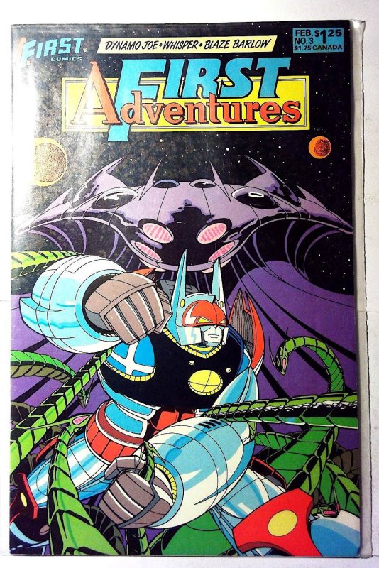 First Adventures #3 (1986) First Comics Dynamo Joe 1st Print Comic Book