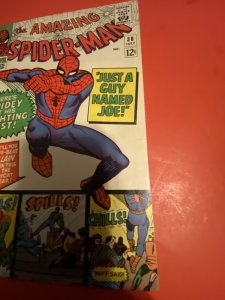 The Amazing Spider-Man #38 (1966) a guy named joe mid higher grade