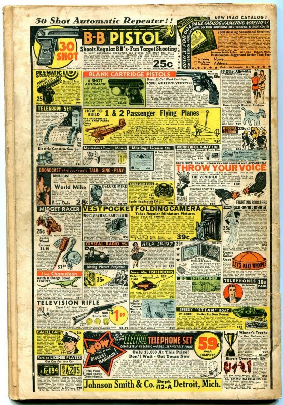 Blue Ribbon Comics #1 1939 FIRST MLJ COMIC BOOK- Rang a Tang- Little Nemo G-