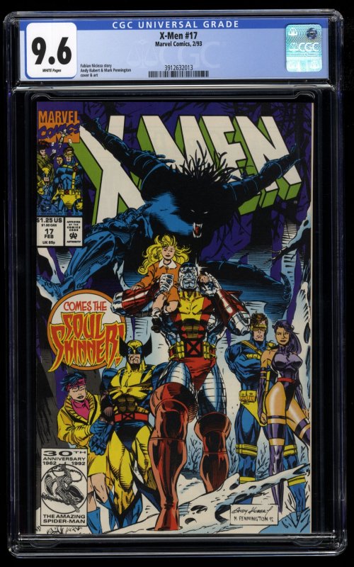 X-Men (1991) #17 CGC NM+ 9.6 White Pages