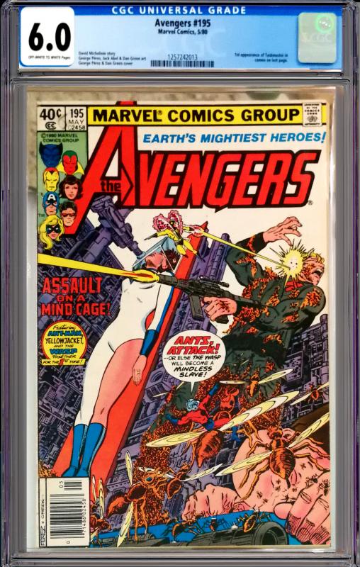 Avengers #195 CGC Graded 6.0 1st Appearance of Taskmaster