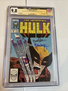 Incredible Hulk (1988) # 340 ( CGC 9.8 WP)  Signed Full Todd McFarlane • Wiacek