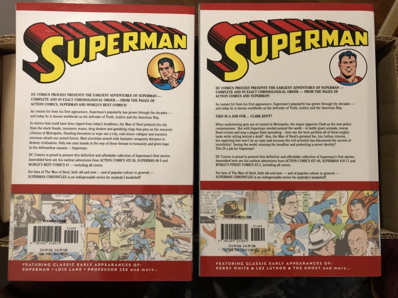 The Superman Chronicles Full Set 1-10 FN-NM