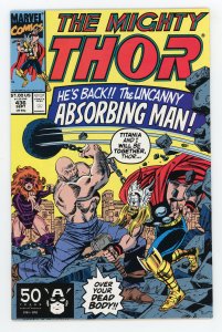 Mighty Thor #436 (1966 v1) Titania Absorbing Man Captain America NM-