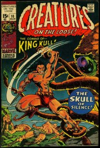 Creatures on the Loose #10 1971- 1st full King Kull- Wrightson F/VF