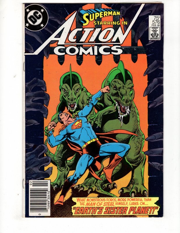 Action Comics #576 Newsstand Edition (1986)  F/VF  / ID#073-B