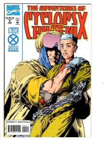 4 The Adventures of Cyclops and Phoenix Marvel Comic Books # 1 2 3 4 X-Men CB4