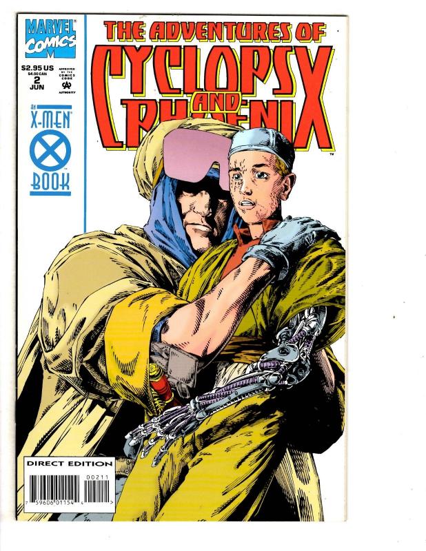 4 The Adventures of Cyclops and Phoenix Marvel Comic Books # 1 2 3 4 X-Men CB4