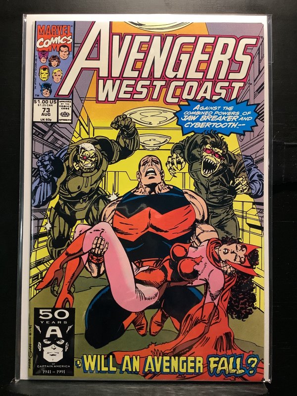 Avengers West Coast #73 Direct Edition (1991)