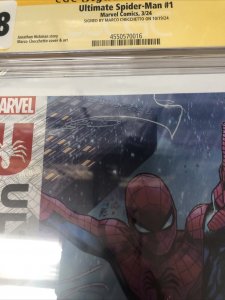 Ultimate Spider-Man (2024) # 1 (CGC 9.8 SS) Signed  Marco Checchetto * Marvel