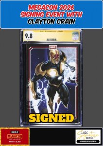 NOVA CENTURION #3 CGC 9.8 CLAYTON CRAIN SIGNED MEGACON PRESALE