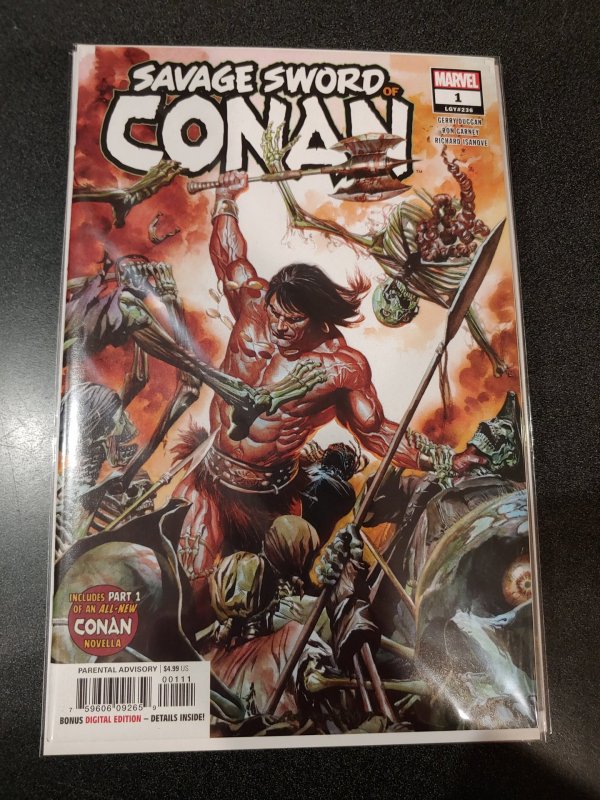 Savage Sword Of Conan #1 Garney Alex Ross Variant A Barbarian 1st Print NMM 2019