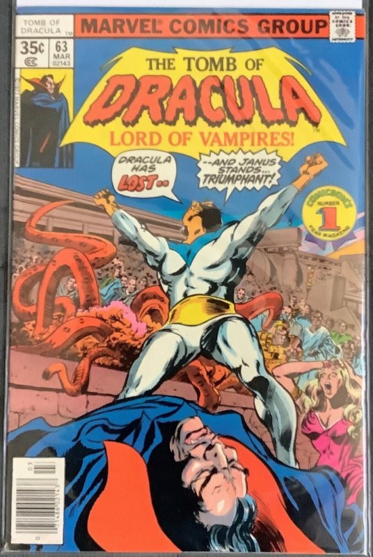 Tomb of Dracula #63 (1978, Marvel) Janus Appearance.  VF