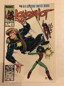 Longshot #4 : Marvel 12/85 VG+; She-Hulk, Arthur Adams art, mini, x-men