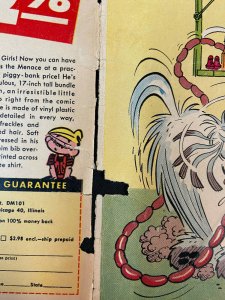 DENNIS THE MENACE #13 VINTAGE COMIC, COVER ONLY 1955 PARTIAL SPINE SPLIT