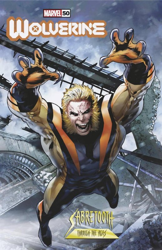 Wolverine #50 Greg Land Sabretooth Var Marvel Comic Book 2024