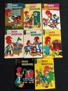 GOLD KEY:  WOODY WOODPECKER  - BRONZE AGE - 8PCS LOT (F-VF)