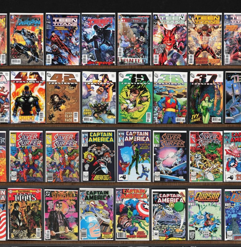 Huge Lot 150+ Comics with Countdown, Captain America, Teen Titans & More!