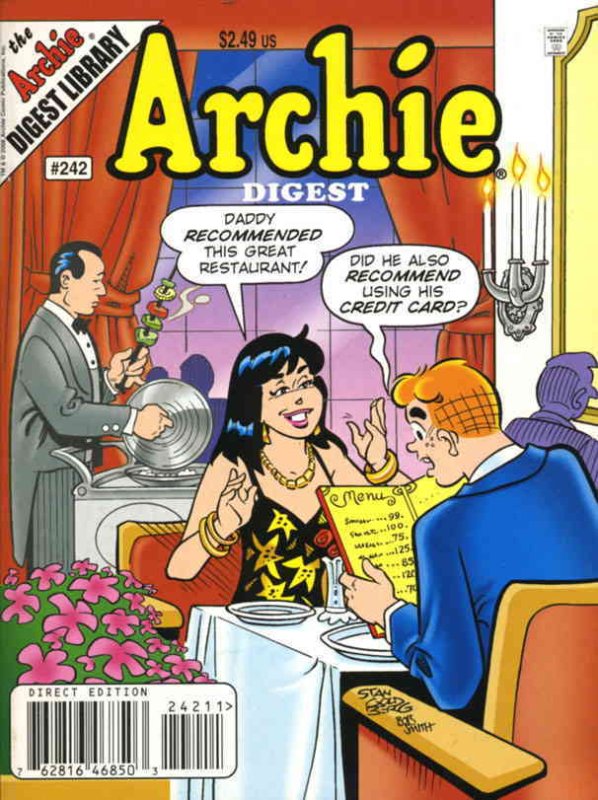 Archie Digest Magazine #242 FN ; Archie | Restaurant Cover