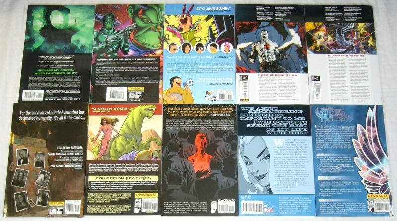 Wholesale lot of (10) TPBs - marvel/dc/more  spider-man blue - (value: $172.90)