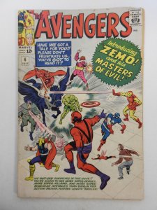 The Avengers #6 (1964) vs Zemo and Masters of Evil!! Solid VG Condition!