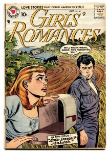 GIRLS' ROMANCES #47 1957-DC COMICS-James Dean cover-comic book