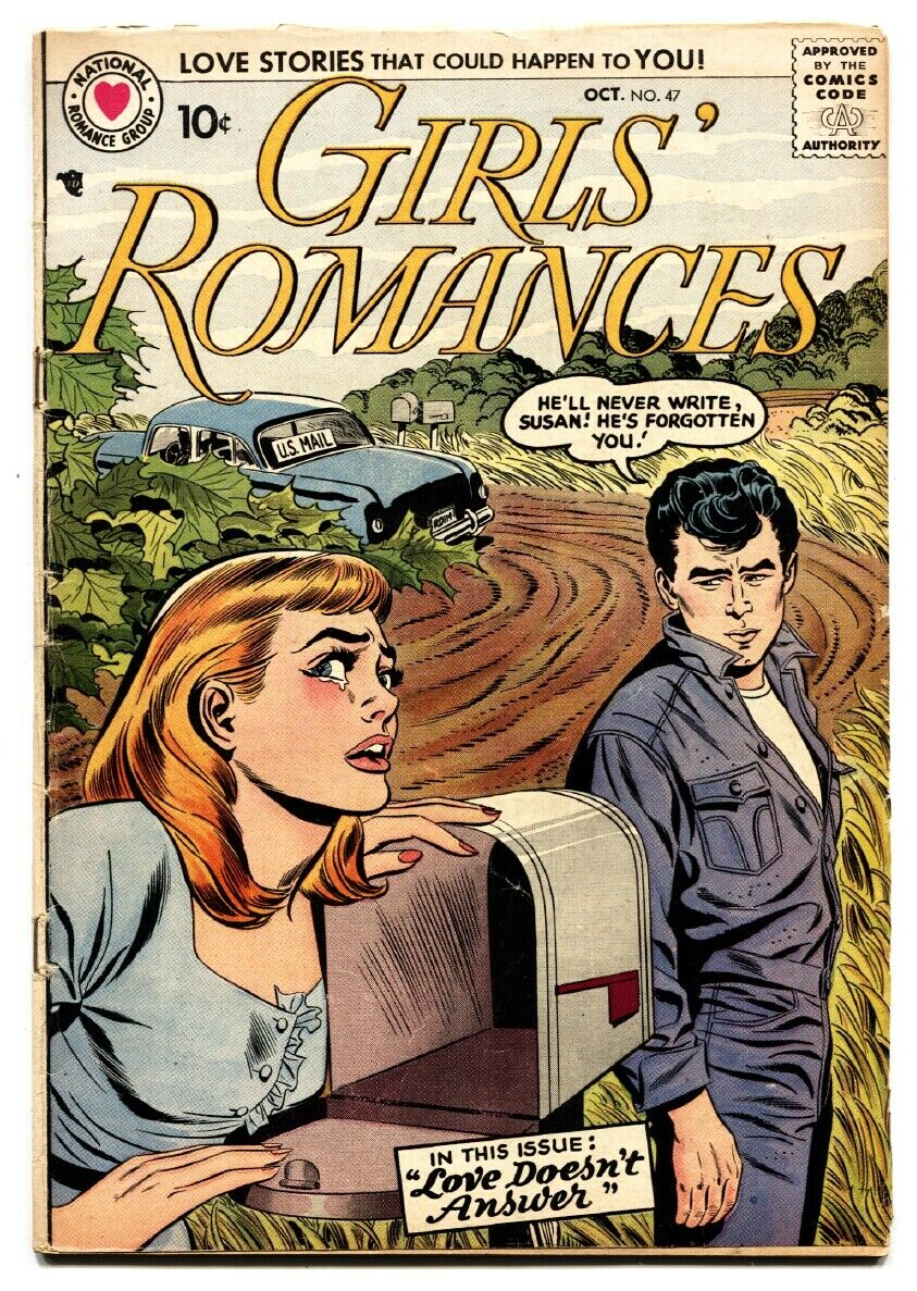 Girls Romances Dc Comics James Dean Cover Comic Book Comic Books Golden Age Dc