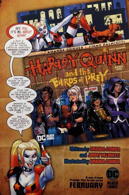 Harley Quinn And The Birds Of Prey Folded Promo Poster (24x36) New! [FP59] 