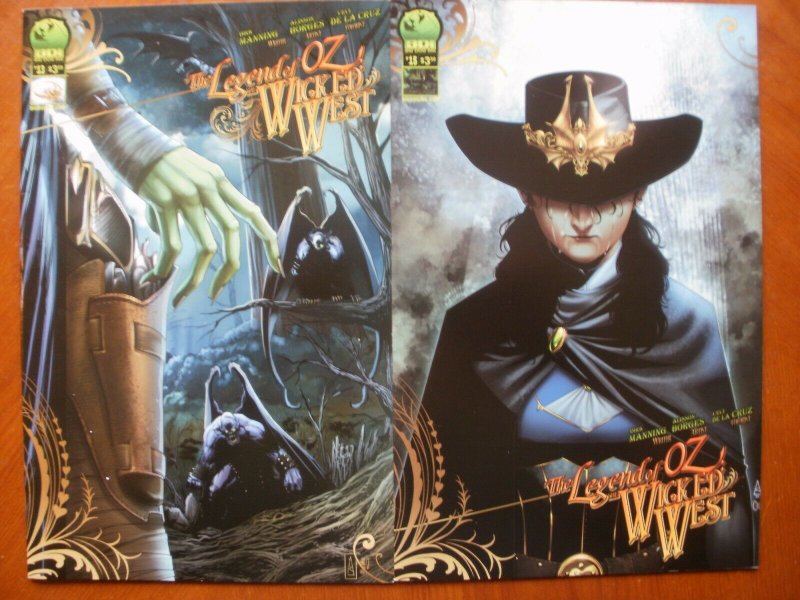 2 Big Dog Ink (BDI) Comic: THE LEGEND OF OZ THE WICKED WEST #13 #15 (Frank Baum)