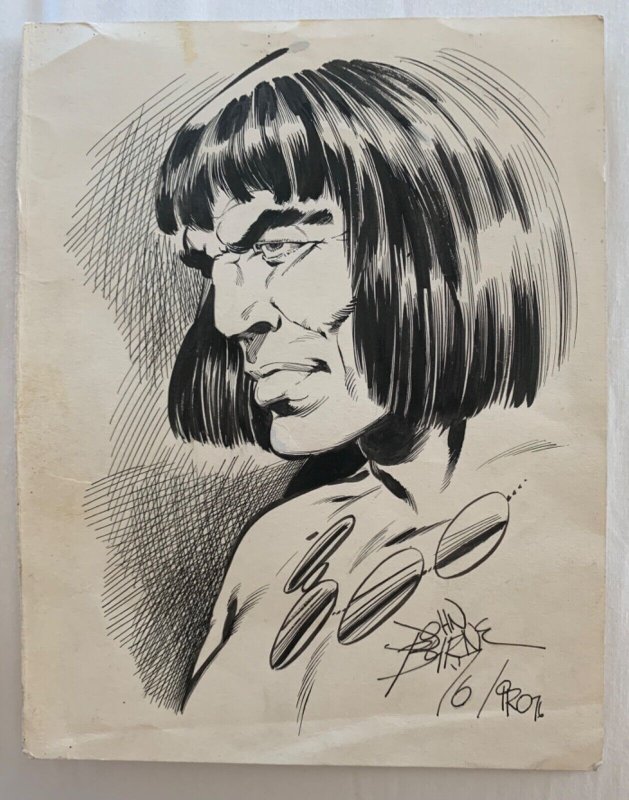 ORIGINAL Vintage CONAN THE BARBARIAN BY JOHN BYRNE COMIC ART SKETCH!