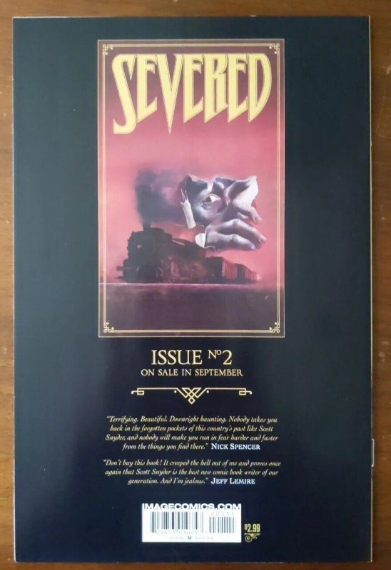 Severed #1 - Vampire Horror Monster Scott Snyder Image Comics COMBINED SHIPPING 