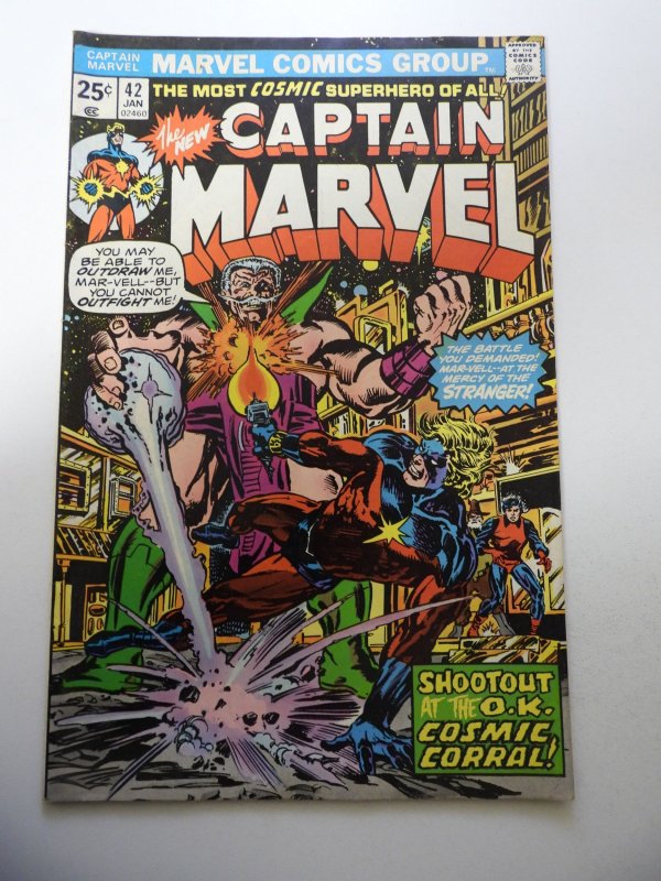 Captain Marvel #42 (1976) FN+ Condition MVS Intact