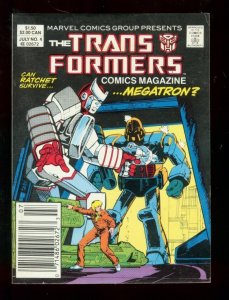 TRANSFORMERS COMICS MAGAZINE #4 1987 DIGEST VF
