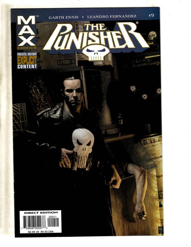 Lot Of 10 Punisher Marvel Comic Books # 1 2 5 8 9 10 11 12 13 14 Defenders CR35