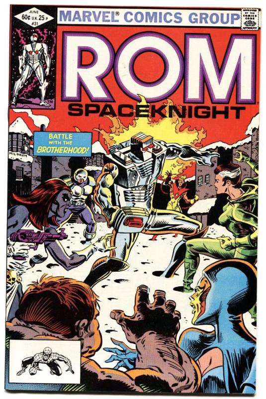 Rom #31-marvel 1982-Second appearance of ROUGE-1st cover!