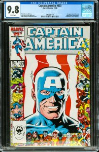 Captain America #323 (1986) CGC Graded 9.8-1st app,  Super-Patriot & Battlestar