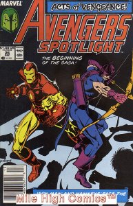 SOLO AVENGERS (AVENGERS SPOTLIGHT #21-40) (1987 Series) #26 NEWSSTAND Fine