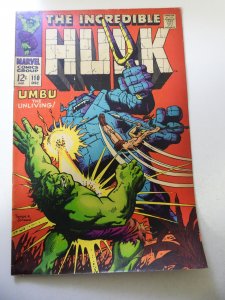 The incredible Hulk #110 (1968) VG+ Condition